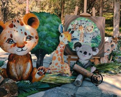 Στολισμός Βάπτισης με Θέμα Ζωάκια - Ζούγκλα – Safari Άγιος Χριστόφορος Δαφνί Κωδ 276, Roberto Creations,Θέμα Βάπτισης Ζωάκια - Ζούγκλα - Safari,Στολισμός Βάπτισης, Στολισμός με θέματα, θεματικοί Στολισμοί Βάπτισης, Βάπτιση, Βαπτιστικά, Γάμος, Σετ Κουμπάρων, Προσκλητήρια βάπτισης, Candy Bar, Μπομπονιέρες βάπτισης, Σετ Κουτιά Βάπτισης,Βιβλία Ευχών Βάπτισης, Ρούχα Βάπτισης, Παπούτσια βάπτισης